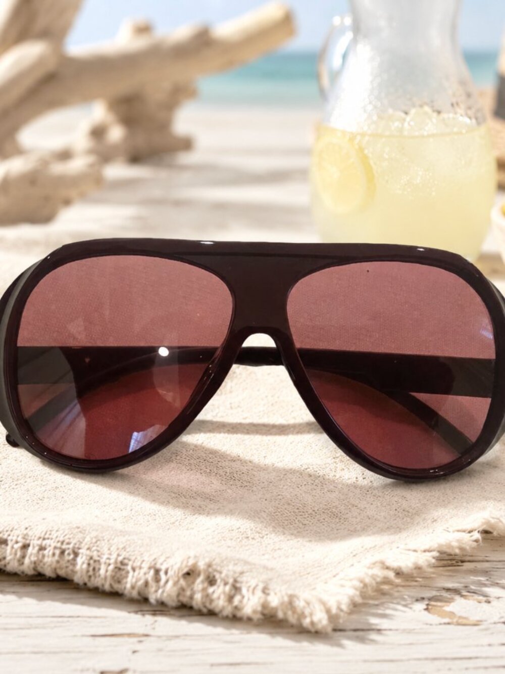 CHIC ROSE AVIATOR SUNGLASSES